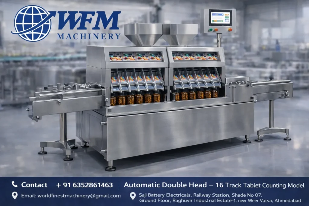Automatic Double Head 16 Track Tablet Counting Machine