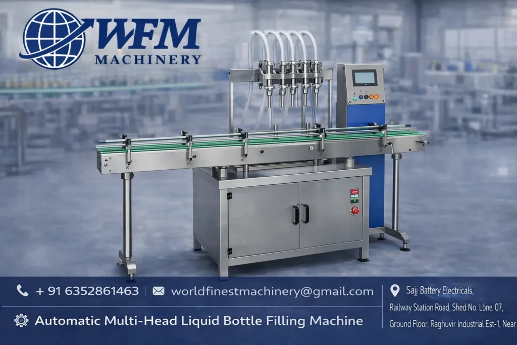 Automatic Multi Head Liquid Bottle Filling Machine
