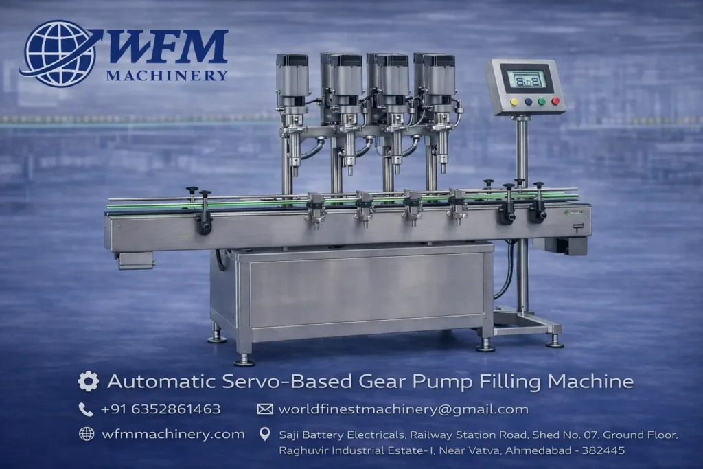 Automatic Servo Based Gear Pump Filling Machine