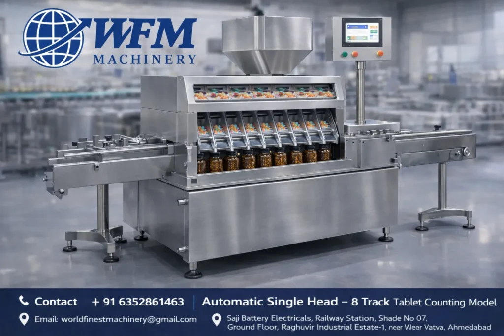 Automatic Single Head 8 Track Tablet Counting Machine