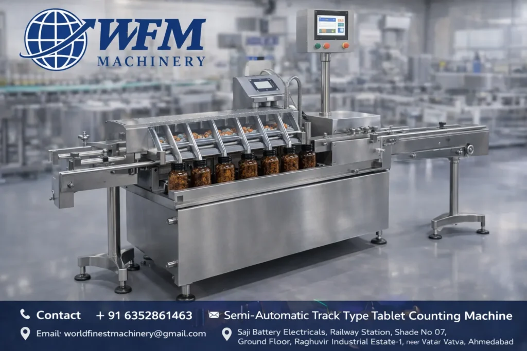 Semi Automatic Track Type Tablet Counting Machine